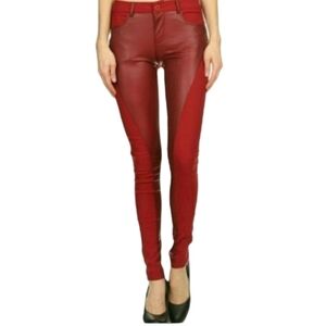 Sexy hot contrast skinny pants leggings sz L